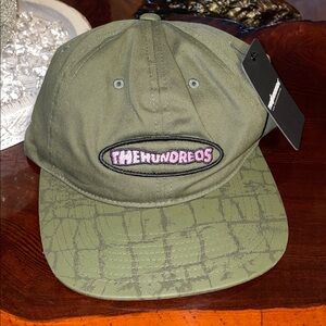 The Hundreds olive green snapback hat